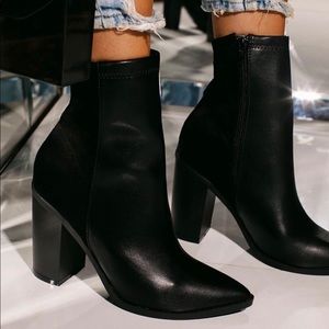 Black ankle boots